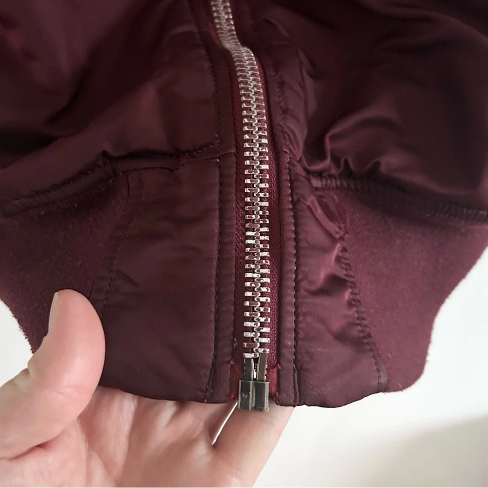 Alpha Industries MA-1 Deep Burgundy Bomber Jacket - Picture 4 of 10